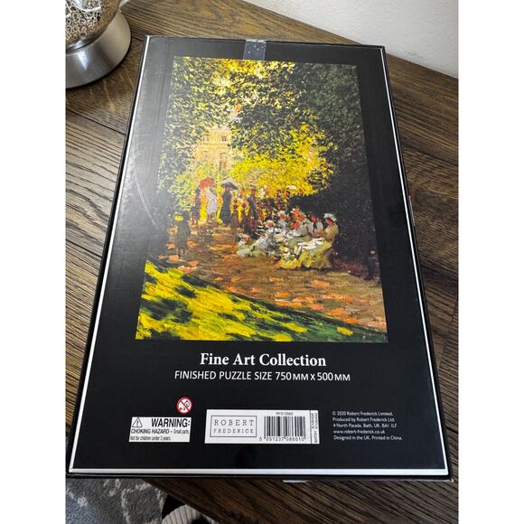 Robert Frederick Fine Art Collection Puzzle Monet The Parc Monceau 1000 pieces - Picture 3 of 4